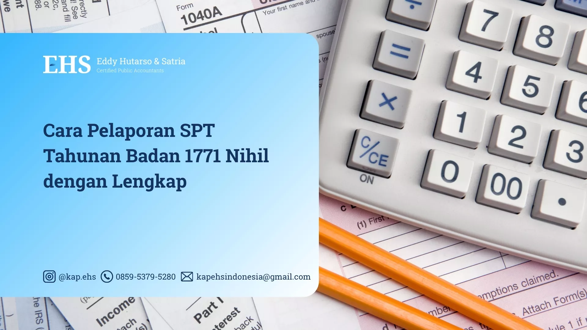 Cara Pelaporan SPT Tahunan Badan 1771 Nihil dengan Lengkap
